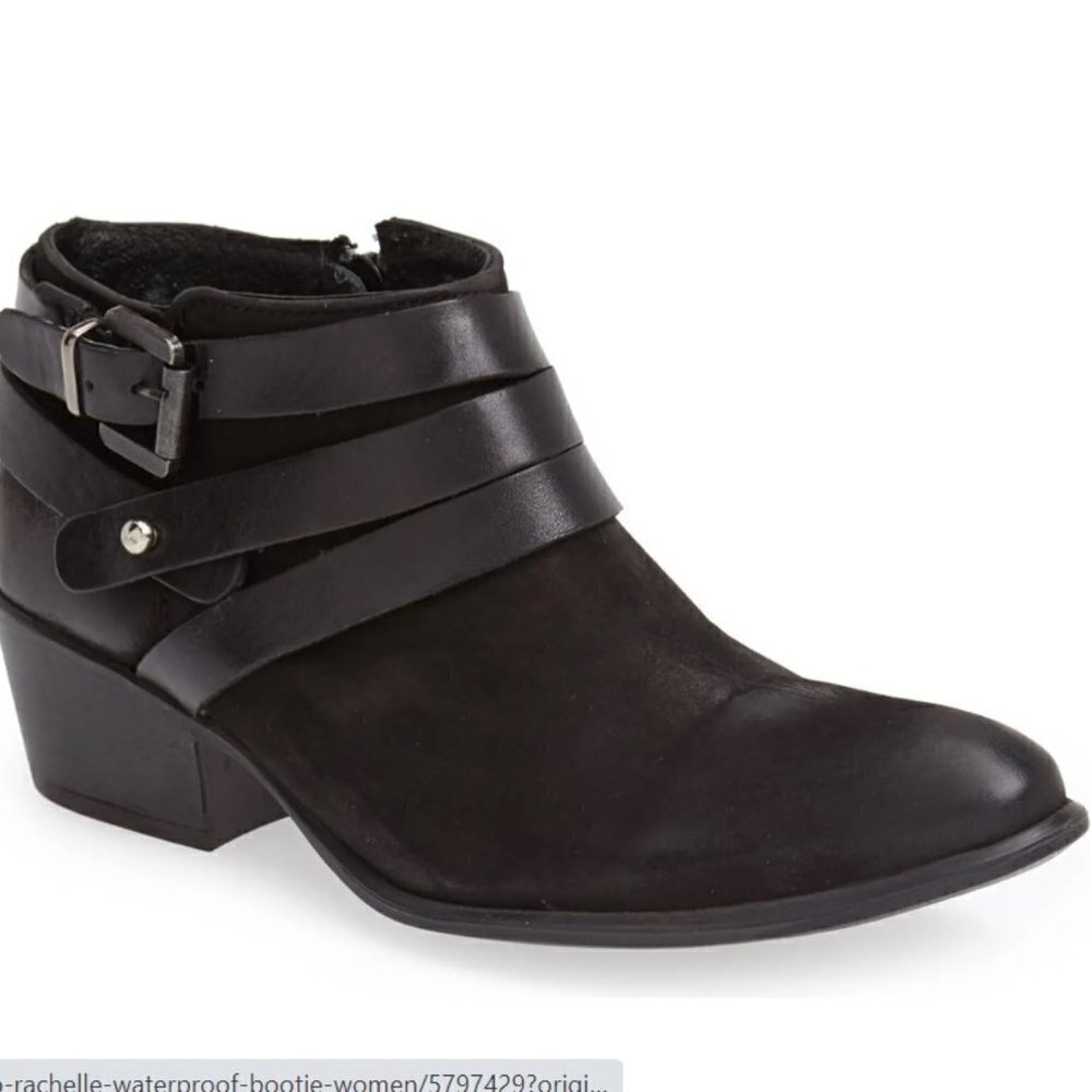 STEVE MADDEN Regennt Leather Bootie black